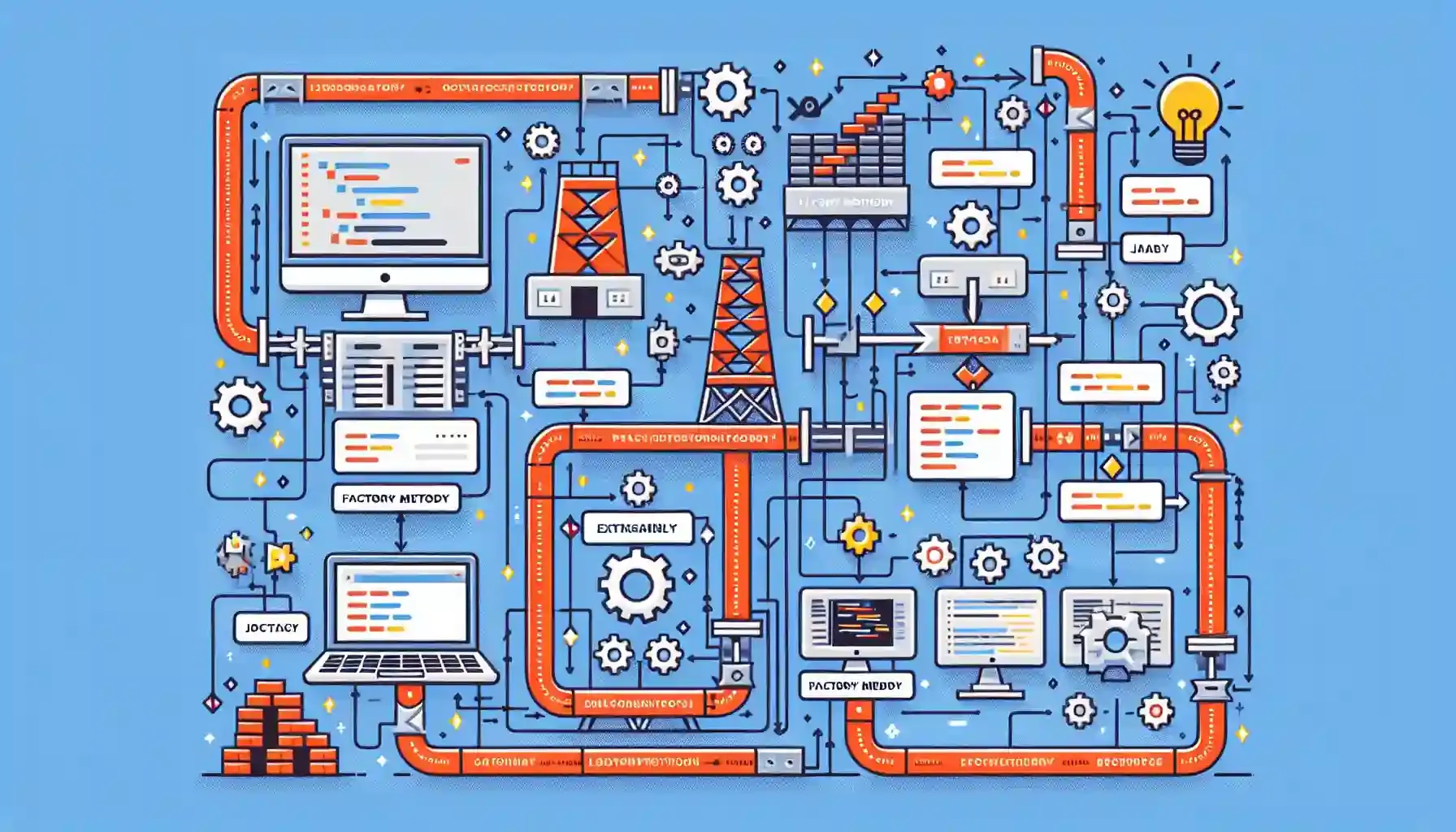 この記事では、デザインパターンの一つであるFactory Methodパターンについて解説します。Ruby on Railsでの実装例を交えながら、このパターンの目的、メリット、デメリットを探ります。柔軟性と拡張性を備えたコードを書くためのヒントが得られるでしょう。