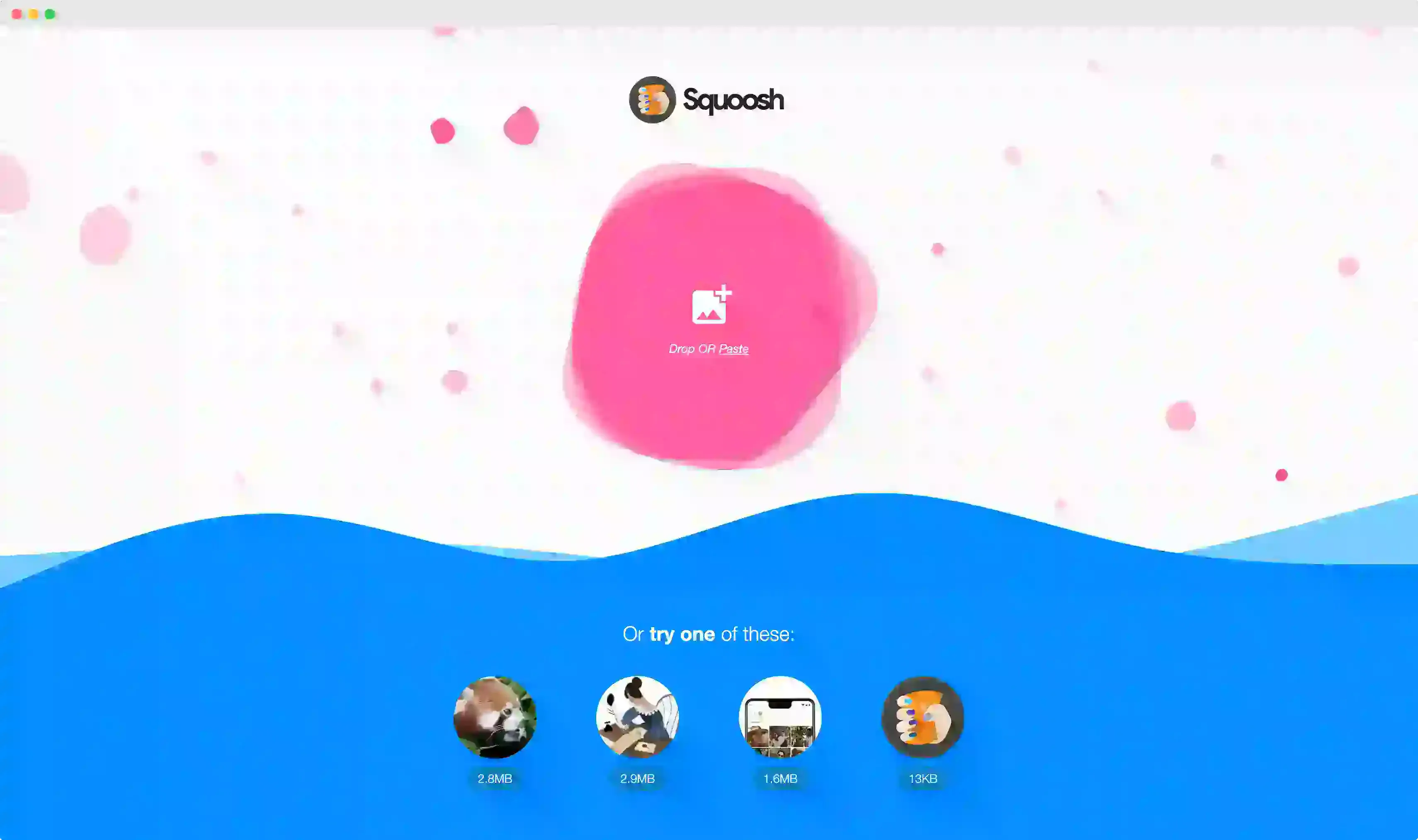 SquooshのTOPページ